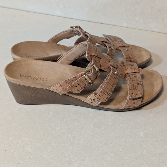 Women's Vionic wedge sandals/slides size 9 - Picture 5 of 13